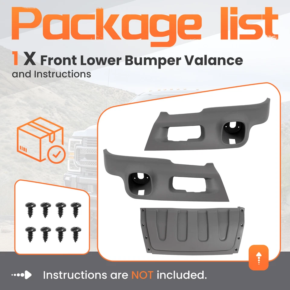 Front Valance For Chevrolet Tahoe Suburban Z71 2003-06 Lower Air Deflector Gray Foto 4 de 4