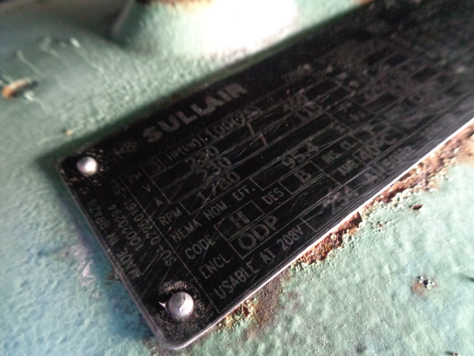 2011 Sullair 7509P/A 100 hp rotary screw air compressor Ingersoll Rand