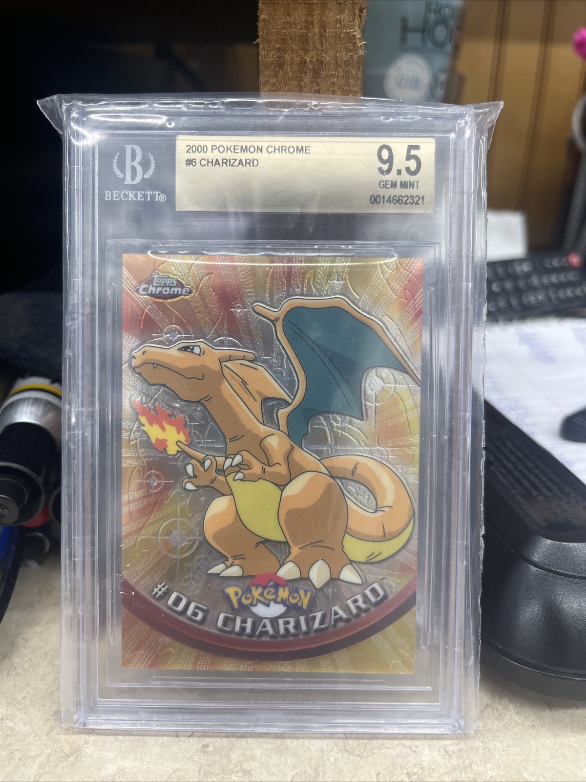 2000 Topps Chrome Pokemon #6 Charizard BGS 9.5 Gem Mint