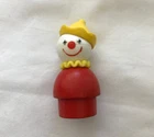 Vtg Fisher Price Little People Clown  Circus Set #135 Wood Body/Plastic Head