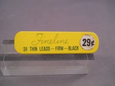 Sheaffer 0.9mm short thin lead-F=Firm--24 sticks to tube-