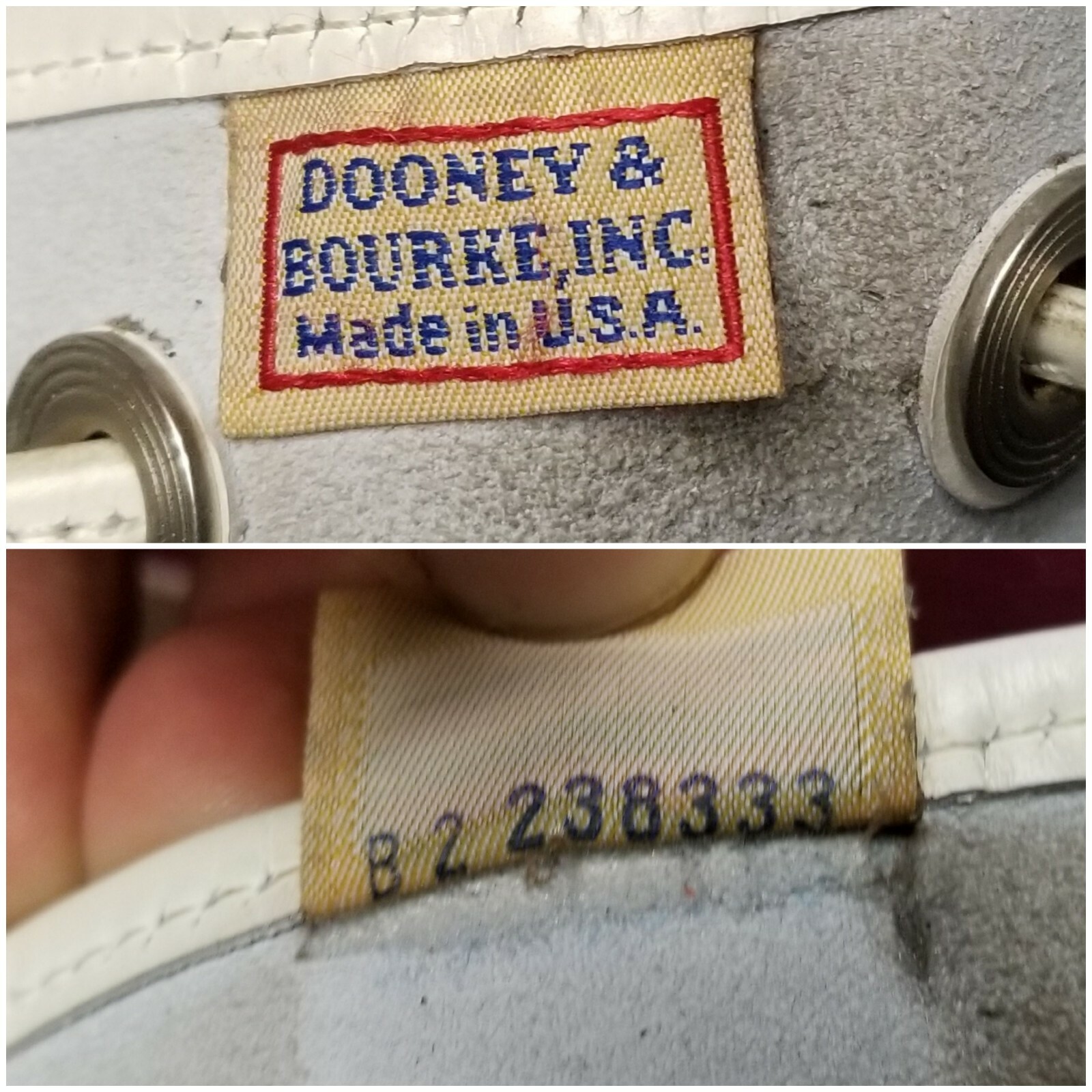 Dooney and Bourke White Bucket Bag Gem