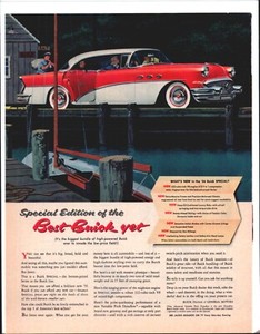 1956 BUICK SPECIAL Original Vintage Auto Promo Ad