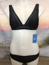 NWT Cupshe Woman  s Two Piece Swimsuit Size Small Black