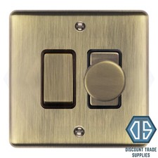 Antique Brass Screwed Switches and Sockets Full Range