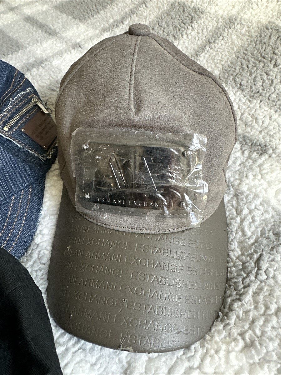 Armani Exchange Baseball Hat Strapback Adjustable Cap Front 