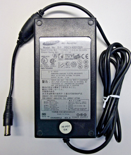 Original Samsung Monitor Netzteil  PSCV 420102A 14V= 3,0A 42W Hohlst. 6mm + Pin