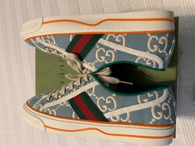 Gucci GG logo Tennis 1977 Sneakers Blue/Ivory Size EU39.5