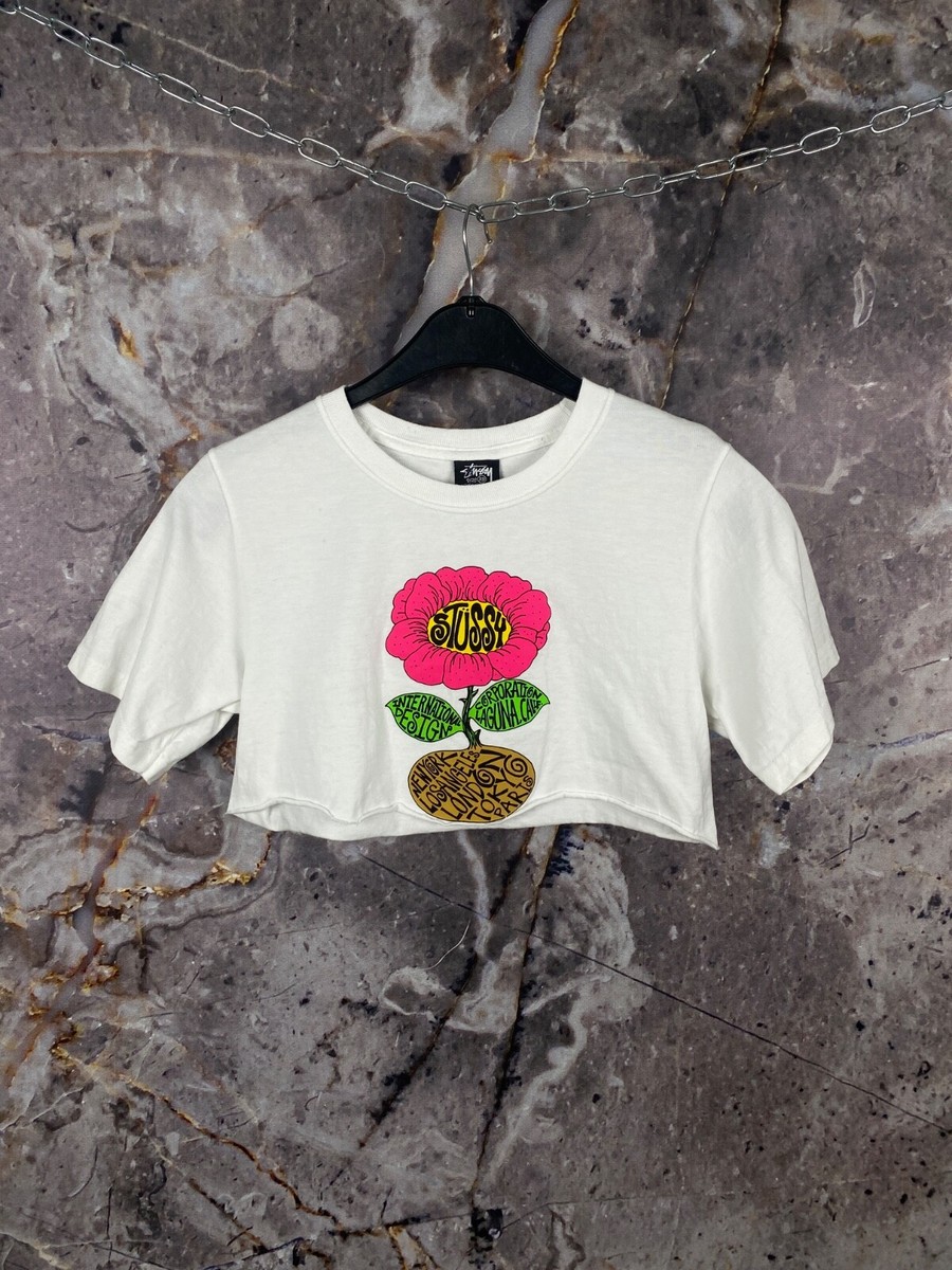 STUSSY GIRLS 総柄Tシャツ　USA Women's Stussy T-Shirt Streetwear Size XS | eBay