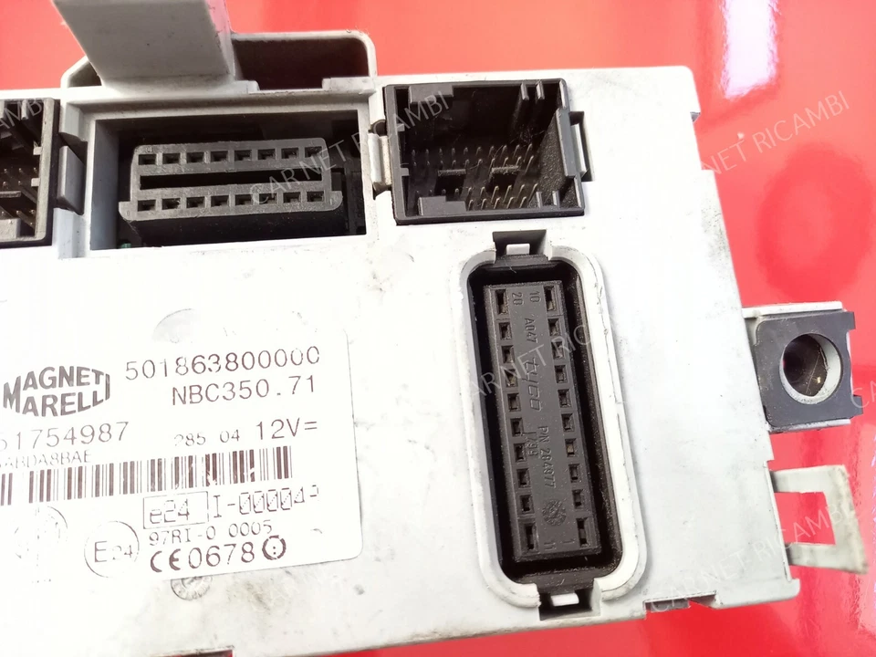 51754987 BODY COMPUTER BCM LANCIA MUSA FIAT IDEA 350 2008 501863800000 NBC350.71 - Immagine 4 di 4