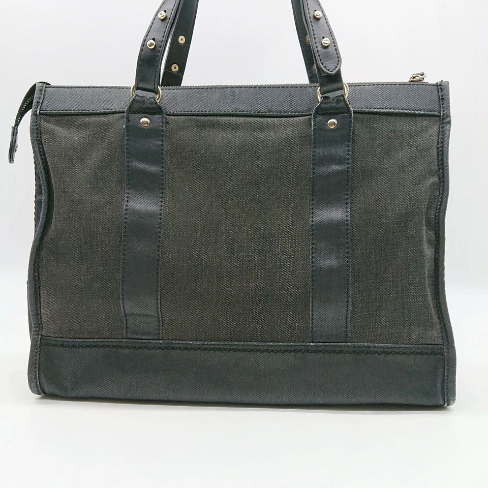 Bolso de Negocios DIESEL Bolso de Mano Maletín Cuero de Lona Negro Hecho en China Foto 4 de 4