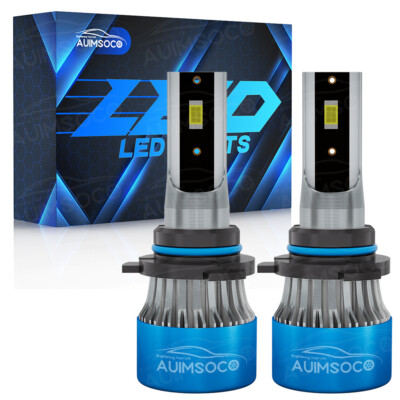 6000K 9005 HB3 LED Bulbs Headlight White High Beam for Peterbilt 579 2013-2023