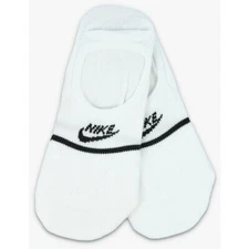 NEW 2 Pair Nike Essential Sneaker No Show Socks SX7168-100 Men's Size 12-13.5