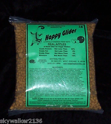 HAPPY GLIDER Sugar Glider food APPLE FLAVOR 2lb bag