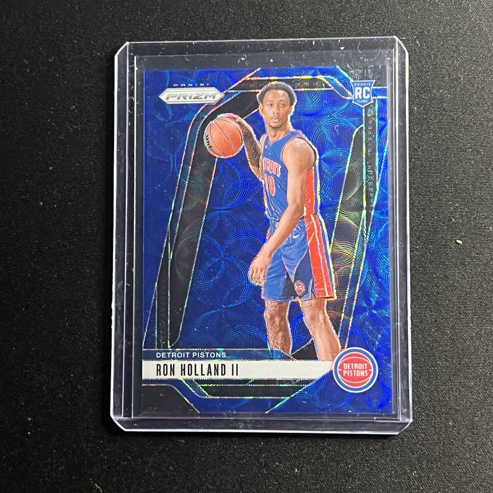 Ron Holland 2024-25 Panini Prizm #269 Blue Choice /49 RC Pistons