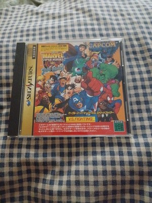 Marvel Super Heroes vs Street Fighter Sega Saturn Japan *US Seller*