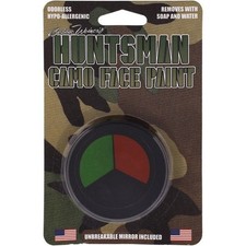 Camouflage Face Paint Huntsman Green-Brown-Black Unbreakable Mirror - CAMHUNT