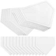 12 Pcs 6/12 Pcs Bulk Home Plate Baseball Softball Rubber Portable Throw Down ...