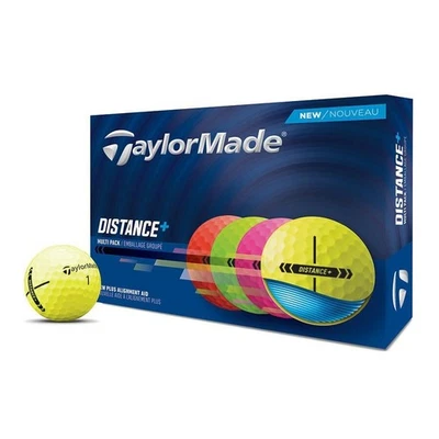 TAYLORMADE DISTANCE+ GOLFBÄLLE - MEHRFARBIGES PACK (12 BÄLLE)