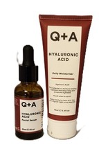 Q+A Hyaluronic Acid Facial Serum (30ml), Q+A Hyaluronic Acid Moisturiser (75ml)