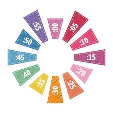 Crafty Colorful Clock Numbers Bulletin Board Kits Telling Time Teaching Clock