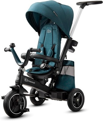 Kinderkraft 5 in 1 Toddler Trike 360 Swivel Seat Green