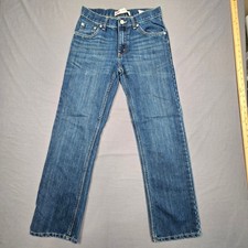 Levis 16 28X28 Regular Boys Jeans Blue 505 Straight Fit Durable Denim Classic