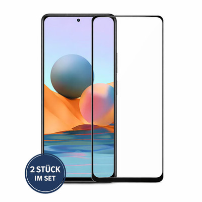 Panzerfolie für Xiaomi Redmi Note 10 / 10 Pro / 10 5G   9D Echtglas Full Cover