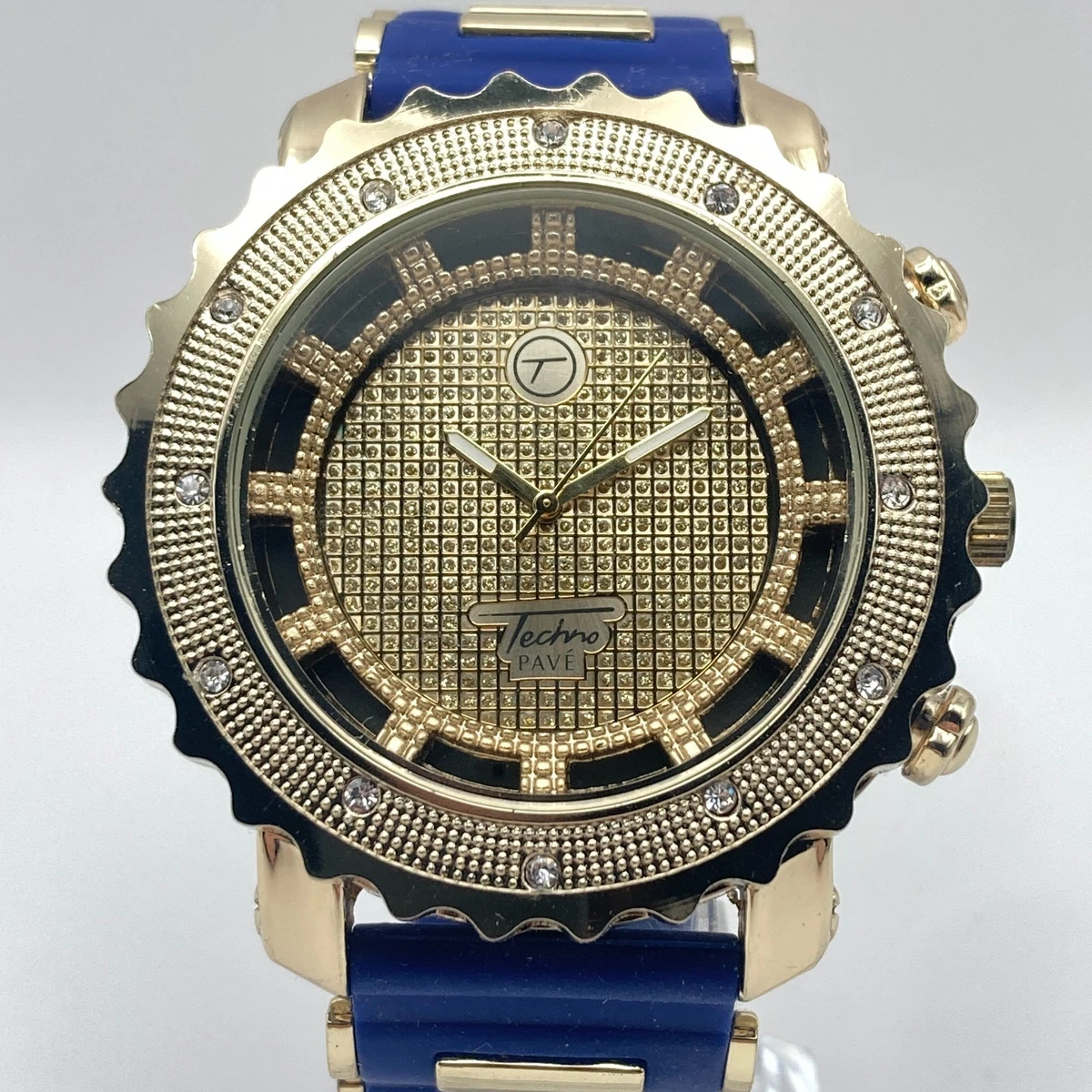 Techno Pavé Silicone Quartz Wristwatches for sale | eBay