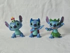 Lot of 3 Stitch Figures. Mini 2-3". Just Play. Disney. Lilo & Stitch