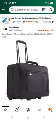 Case Logic 17.3-Inch Notebook and Tablet Roller  Traveling Nice Bag (ANR-317)