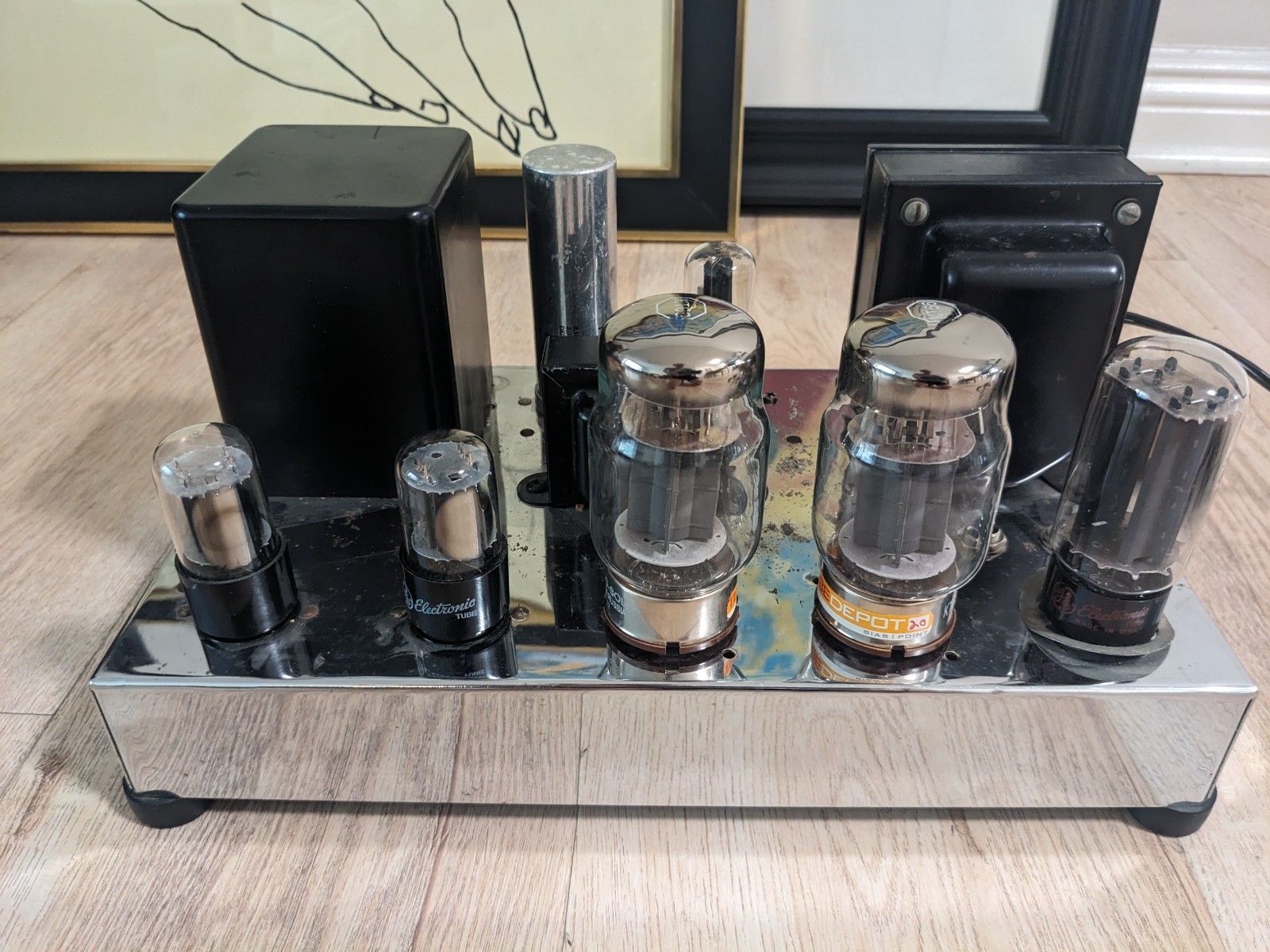 Radio Craftsmen C550 Williamson Mono Tube Power Amplifier KT66 Works Looks Great