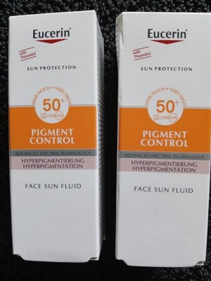 2×7=14 ml Eucerin Pigment Control Face Sun Fluid LSF 50+