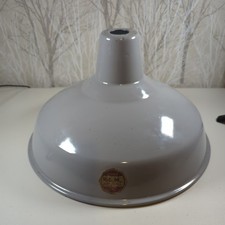 Vintage Industrial Enamel Benjamin RLM Pendant Light Fitting