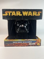 Vintage 1998 Star Wars Darth Vader Two Piece Helmet Mask Set w/ Box Rubie s