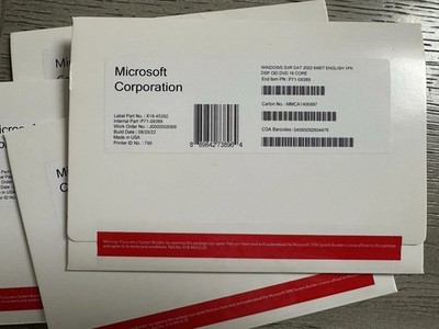 Microsoft Windows server 2022 datacenter 64Bit 16 Core License Key DVD&COA