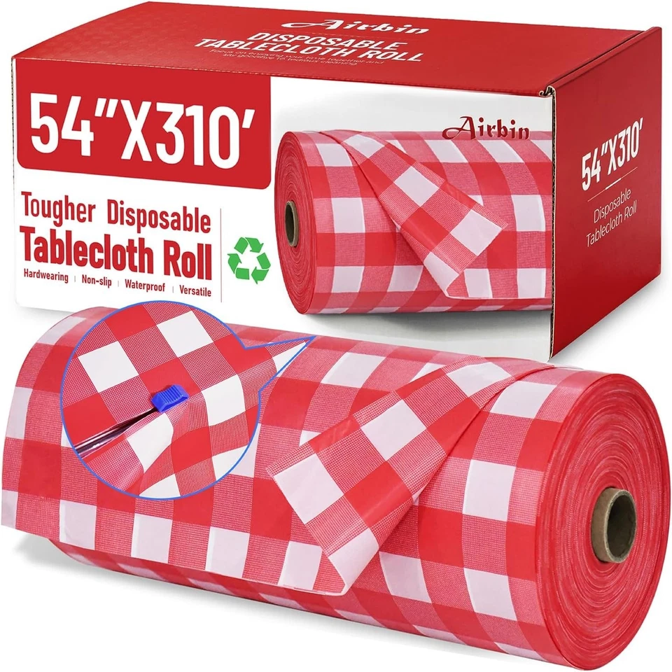 Plastic Table Cover Roll - Easy Cut with Cutters - Image 3 of 4