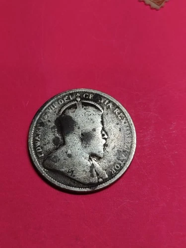 Canada Silver ,25 Cents 1907 ,George VUsed