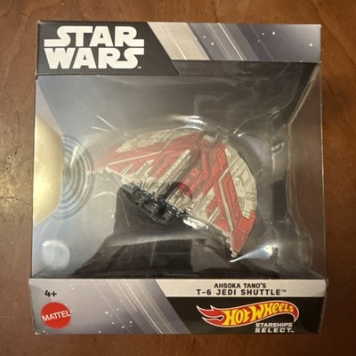 Hot Wheels Star Wars Starships Select Ahsoka Tano s T-6 Jedi Shuttle #27 NIB