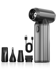 Electric Air Duster 180000RPM Cordless Mini Blower with LED Light 3 Gears