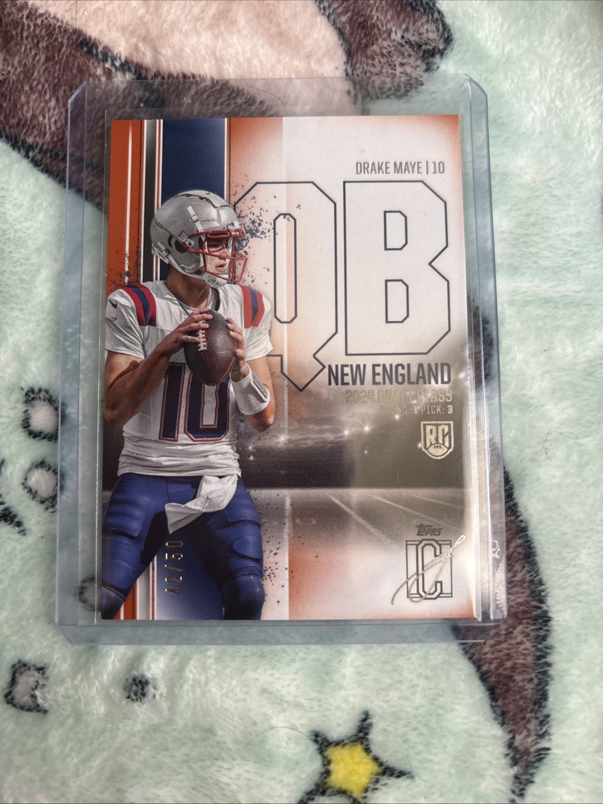 2024 Topps Signature Class - Rookies Drake Maye #152 Orange /50 (RC)
