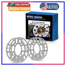 4 Pcs Wheel Spacers 3mm Universal 4 And 5 Lug Bolt Patterns Fits Most Cars