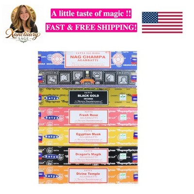 Indulge in Serenity: 7-Scent Incense Gift Set with Nag Champa & Positive Vibes