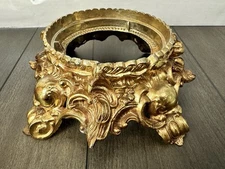 Vintage Pitman-Dreitzer Punch Bowl Stand Base No. 11-1 Colony Heavy Metal Ornate