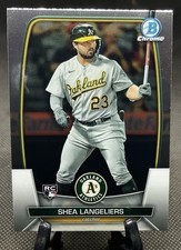 2023 Bowman Chrome #95 Shea Langeliers RC - Oakland Athletics