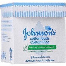Johnson Johnson Cotton Buds 200 Buds New In Box