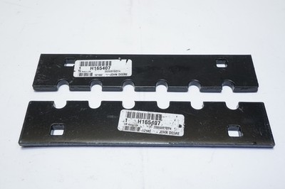 Lot of 2 John Deere H165407 Combine Wear Plate Beater Discharge Front Serrated