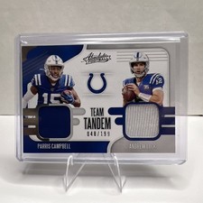 Andrew Luck Parris Campbell Absolute 2019 Team Tandem Dual Jersey /199