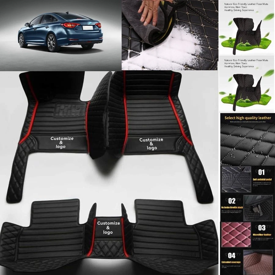 For Hyundai Sonata Car Floor Mats Floor Liners Car Carpet Guard Customizable Foto 2 de 4