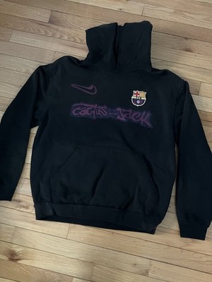 Cactus Jack X Nike X FC Barcelona Spray Hoodie Travis Scott Medium In Hand